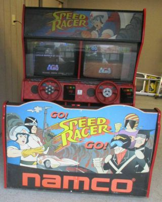 Namco 1995 Speed Racer Arcade Game Rare Two Player Sit Down Version