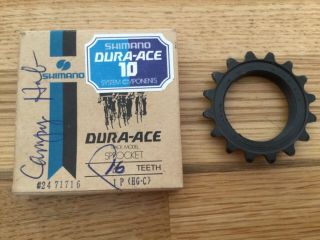 Shimano Dura Ace 10 Pitch Track Cog Sprocket 16t Very Rare Fits Campagnolo Hubs