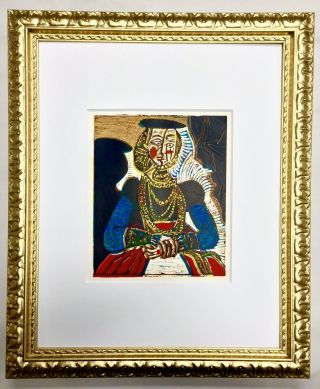 Rare Pablo Picasso 1962 Linocut (after) Limited Edition Suite Framed High Value