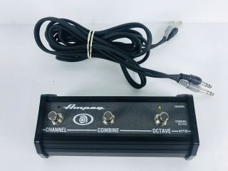 Rare Ampeg Afp3b Footswitch Made In Usa / Slm Electronics 3 Button,  Cable