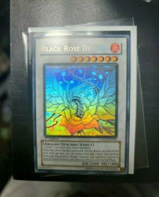 Yugioh - Black Rose Dragon Ghost Rare 1st Edition (lp)