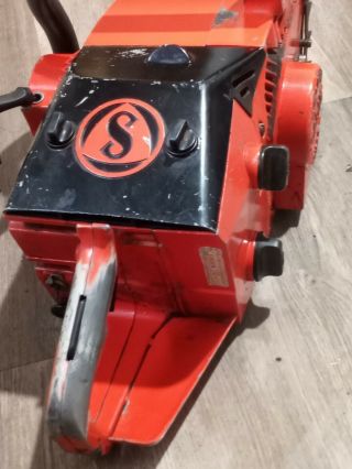 Extremely Rare Running Kms4 Dolmar Sachs Chainsaw With Serial Numbers Sticker.