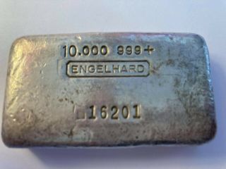 Rare 10 Oz Silver Engelhard Bar Less Than 1000 Minted 4th Series In 5 - Digit