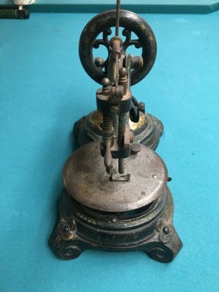 Vintage Cast Iron Sewing Machine W.  Taylor Patent 1860 - 1870s RARE Machine 4