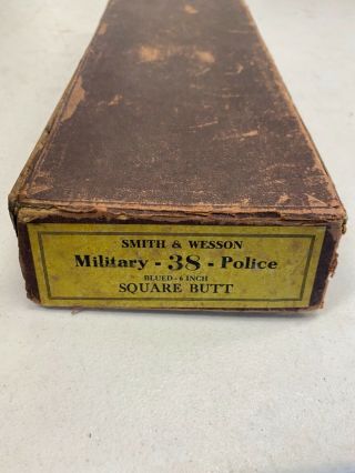 RARE Smith & Wesson Military 38 Police Yellow Label Box 2