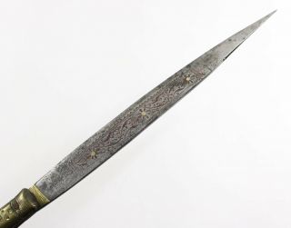 Antique HUGE 26 inches Spanish navaja folding knife dated 1857 RARE LOOK 6