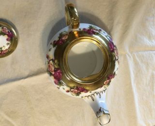 Rare Royal Chelsea Golden Rose Tea Pot and Coffee Pot,  with lids 5