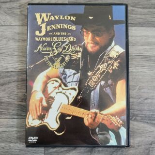 Waylon Jennings Waymore Blues Band Never Say Die Final Concert Dvd Rare Euc