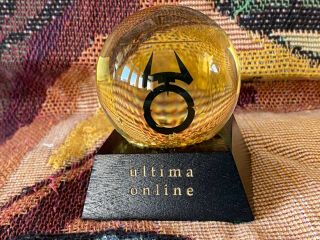 Ultima Online Gold Flake Snow Globe - Extraordinarily Rare - Authentic (1997)
