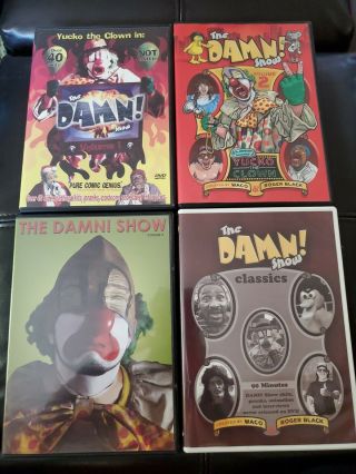 The Damn Show Volume 1 2 3 And Classics Dvd Rare Yucko The Clown