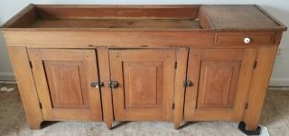 Rare Find Unusually Large Primitive Americana Antique Dry Sink