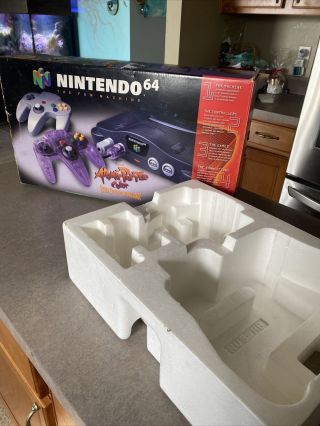 Nintendo 64 N64 Atomic Purple Console Box & Foam Insert Only Rare.