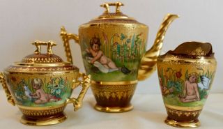 Rare & Royal Vienna Tea Set Antique