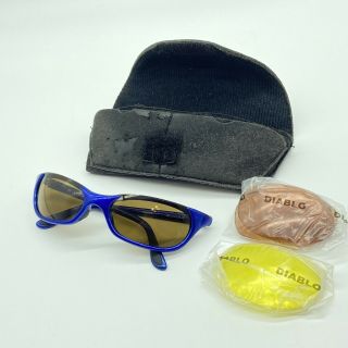 Vintage Smith Optics Sunglasses Toaster Sky Blue Yellow Lens Changeable Rare