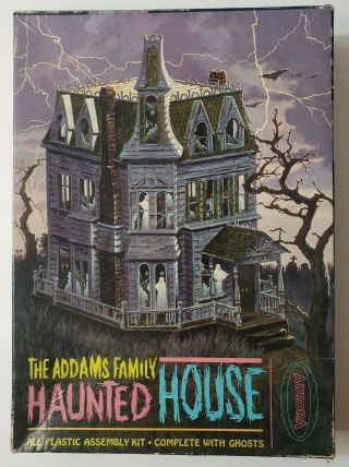 Aurora Addams Family Haunted House Model Kit Complete 1964 Rare Unpainted