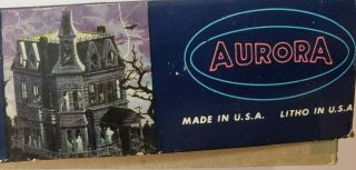 Aurora Addams Family Haunted House Model kit Complete 1964 RARE Unpainted 3