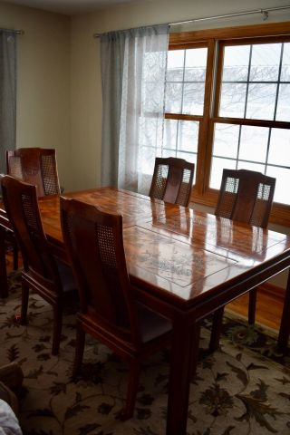 Rare Bernhardt Flair Shibui Dining Room Table & (1) Leaf (no Chairs)