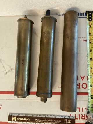 3 Rare Vintage Surf Sea Fishing Sand Stake Rod Holder 1 Marked The Gliebe Co.