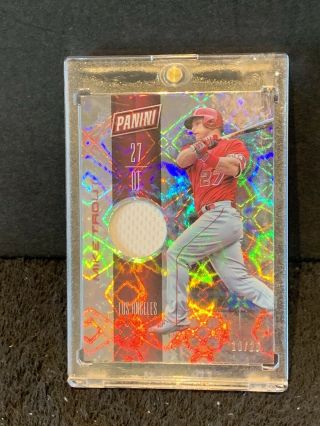 Mike Trout 2017 Panini Day Refractor Jersey /25 Rare La Angels