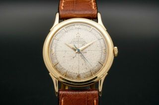 Rare Omega Pre - Constellation Automatic Chronometer 14k Gold Men 