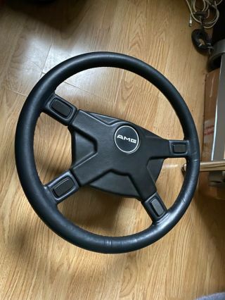 AMG ATIWE Steering Wheel Rare Momo Boss Hub W124 W126 R107 Mercedes - Benz 560SEC 2