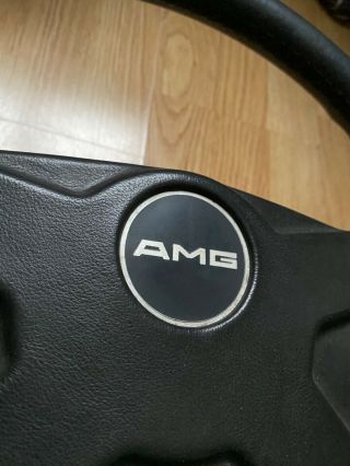 AMG ATIWE Steering Wheel Rare Momo Boss Hub W124 W126 R107 Mercedes - Benz 560SEC 3