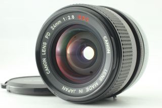 [rare " O " Exc,  4] Canon Fd 24mm F2.  8 S.  S.  C Ssc Mf Wide Angle Lens From Japan