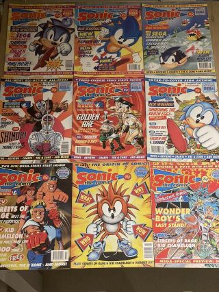 Sonic The Comic Fleetway 1990s Vintage Uk Bundle Issues 1 To 46 Extremely Rare