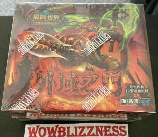World Of Warcraft Fires Of Outland - Taiwan Booster Box Us/eu Spectral Tiger Fre