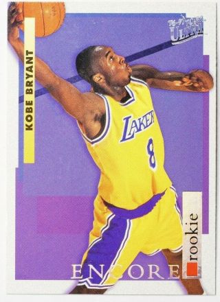 1996 - 97 Kobe Bryant Fleer Ultra Encore 266 Rare Rookie Rc (dr)