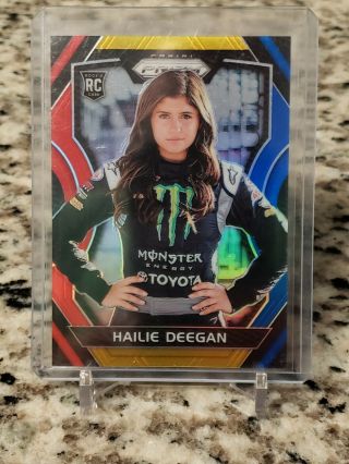 2018 Prizm Racing Hailie Deegan Rookie Rainbow Prizm /24 Rare Ssp Rc