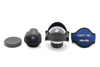 【rare】 Sea＆sea 12mm F/3.  5 Fisheye Lens & Finder For Nikonos From Japan