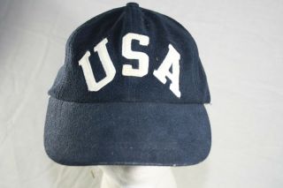 Og Vintage Polo Ralph Lauren Usa Fitted Fleece Hat Large Rare 1992 90 
