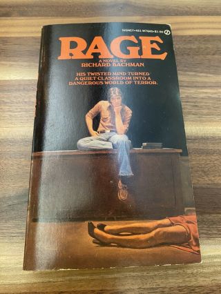 Like 1977 Richard Bachman Rage First Edition Stephen King Rare