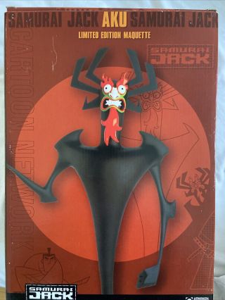 Samurai Jack “aku” Limited Edition Maquette Statue Rare Cartoon Network