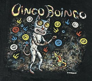 Rare 1982 Oingo Boingo Promo Rock Band T - Shirt Danny Elfman Size L