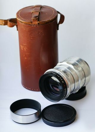 Rare Meyer - Optik Gorlitz Trioplan Red V F/2.  8 100mm Lens M42 Unique Bokeh