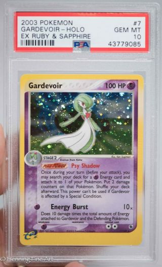 Psa 10 Pokemon Gardevoir 7/109 Holo Ex Ruby & Sapphire Rare Card Pop 11