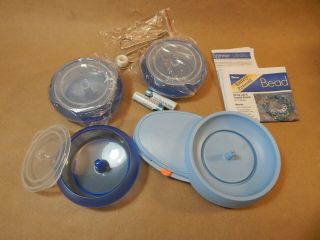 Darice Bead Spinner,  Instructions,  3 Covered Bowls,  Battery,  Needle,  Rare
