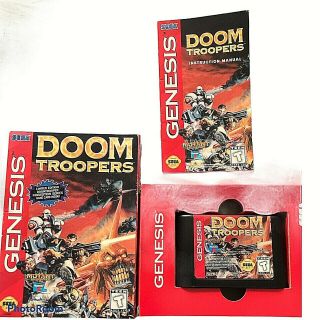 Sega Genesis Doom Troopers Mutant Chronicles - Rare - Very Good