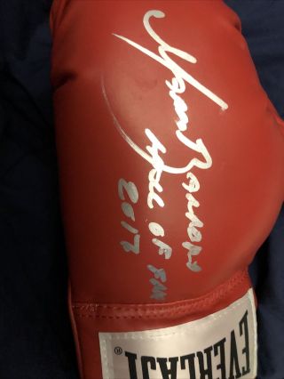 Marco Antonio Barrera Signed Everlast Boxing Glove W Inscription Rare Cas Cert