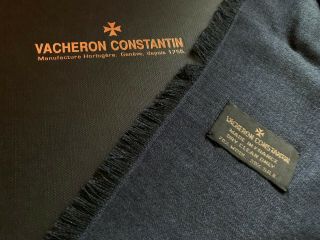 Vacheron Constantin - Boxed Scarf.  70 Wool / 30 Silk.  Very Rare.  190cm X 70cm.
