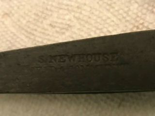 Newhouse 1 Small PAN Hand Forged Stamped Spring Very Rare Vintage Antique TRAP 2