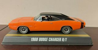 1/32 Pioneer 1968 Dodge Charger R/t Bengal Orange Slot Car Model P005 Rare