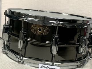 Ludwig Black Beauty 6.  5 X 14” 100 Year Anniversary Limited Snare Drum Rare 3