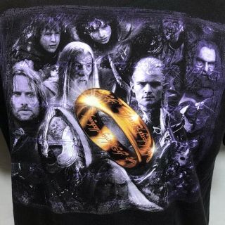 Vintage Lord Of The Rings Two Towers Movie Promo T - Shirt Size Xl Rare Htf