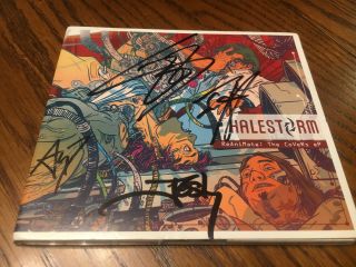 Halestorm Autographed X 4 Reanimate: The Covers Ep Cd Very Rare