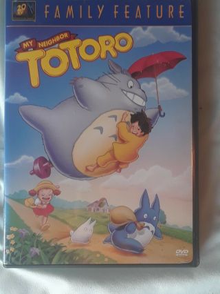 My Neighbor Totoro Dvd 20th Century Fox Dub Full Screen Oop 2002 - Rare