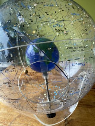 RARE 1986 SPHERICAL CONCEPTS STARSHIP EARTH CELESTIAL GLOBE 16” Box Book Vtg. 3