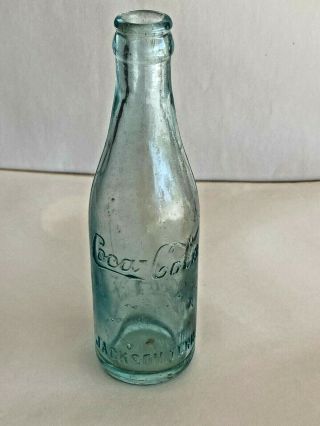 B5) Vintage Coca Cola Straight Sided Bottle Jackson Tn Tenn Early Script Rare